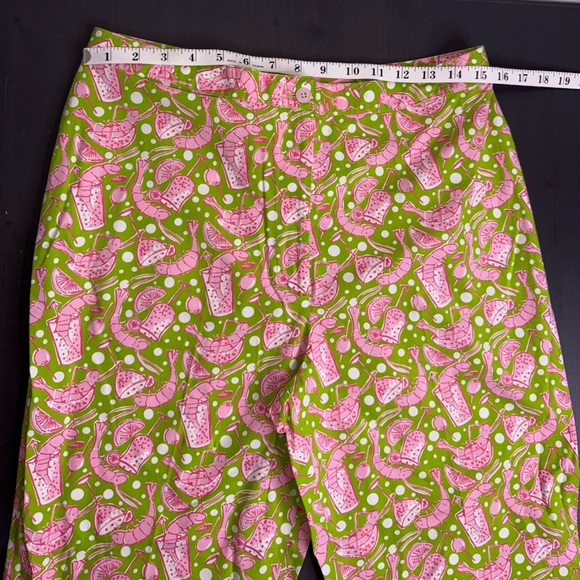 Lilly Pulitzer Shrimp Cocktail Capris Cropped Pants - Picture 7 of 8